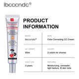 Moisturizing Correcting CC Cream Waterproof Anti-sweat Makeup Before Concealer Lasting Women Makeup Protect Skin Erborian Make - Lootquake