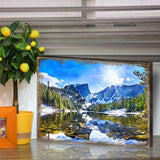 Arte mural de madera con montañas y bosques de Nature Wonders - Decoración de vida silvestre - 95237B