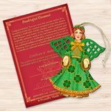 Irish Angel Wooden Ornaments by G. DeBrekht - Nativity Holiday Decor - 8199755