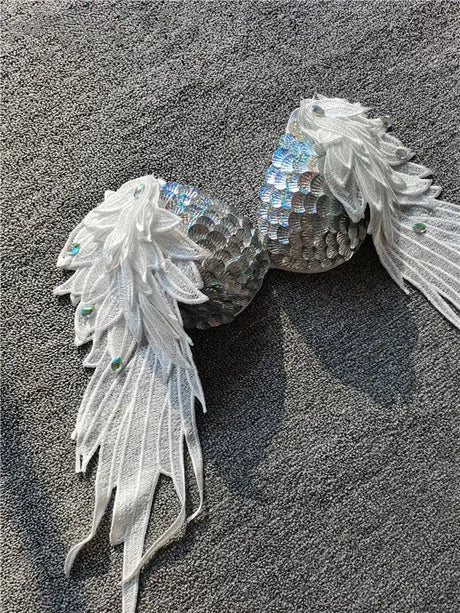 Handmade Sequined Mermaid Scale Bikini Lingerie - Lootquake