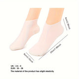 Calcetines hidratantes de gel ultrasuave para mujer (2 o 4 unidades): hidratan los pies secos, suavizan los talones agrietados y exfolian la piel áspera para una suavidad sedosa. Perfectos para pedicura de spa, cuidado personal y uso diario.