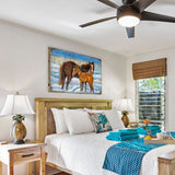 Arte de caballos en madera para pared de Nature Wonders - Decoración de vida silvestre - 95218B