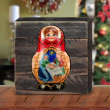 Nesting Doll Wooden Decor by G. DeBrekht - Christmas Decor - 8110710B