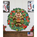 Nutcracker's Wreath Gift Holiday Door Decor by G. DeBrekht - Christmas Decor - 8185321H