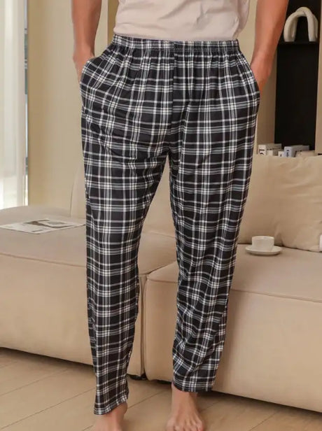 Ice Silk Fabric Single Stripe Pants Style - Lootquake