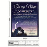 Cozy Blanket Gift - Soft, Funny, and Heartwarming Birthday Present for Mom, Daughter's Thoughtful Mother's Day, Christmas, and Birthday Gift Idea for Mothers