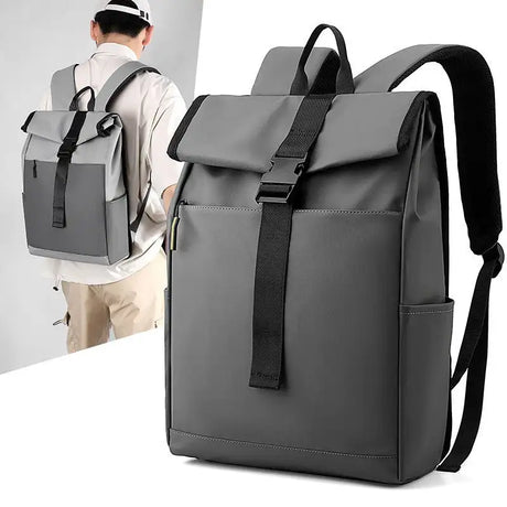 Casual Fashion Backpack For Men Women New Laptop Backpack Oxford Cloth Waterproof Short Distance Travel Backpack Men Black - Lootquake
