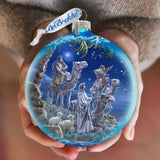 Let Us Adore Him Glass Ornament Limited Edition by D. Gelsinger - Nativity Holiday Decor - 73897-1839
