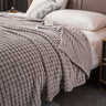 1pc Blanket Flannel/thick Blanket/grey/khaki/royal Blue/white/dark Gray/burgundy/beige/dark Brown/Silvery Gray/taro Purple/green/bedroom/guest Room/living Room/student Dormitory /car/sofa/travel Cute Multifunctional Blanket