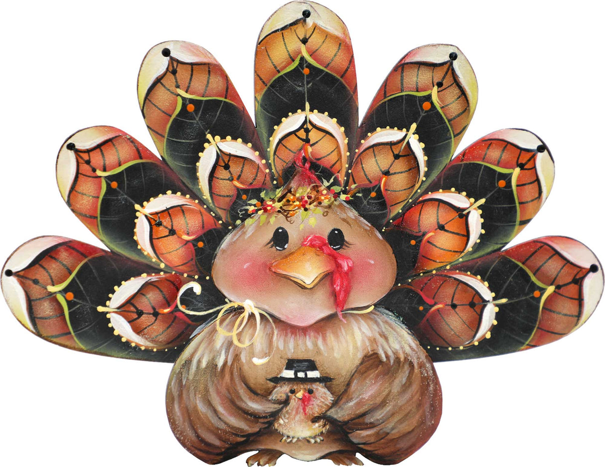 Be Thankful Turkey Sitter Door Decor by Jamie Mills-Price - Thanksgiving Halloween Decor - 8457702H