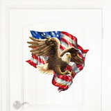 Decoración navideña para puerta con águila americana de D. Gelsinger - Decoración navideña americana - 8461052H-1432