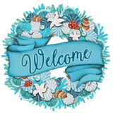 Coastal Holiday Door Wreath by G. DeBrekht - Coastal Holiday Decor - 8185306-2H
