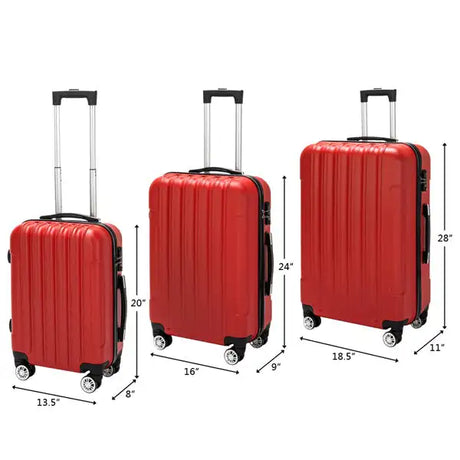 Vertical Pattern Three In One Handle Universal Wheel Pull Rod Box - Lootquake