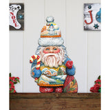 Whimsical Winter Wonders Santa Door Decor by G. DeBrekht - Christmas Santa Snowman Decor - 81519184H