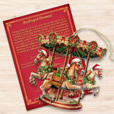 Christmas Carousel Wooden Ornaments by G. Debrekht Christmas Decor - 8611030