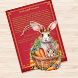 Easter Bunnies with Carrots Wooden Ornaments by G. DeBrekht Easter Spring Decor - 8652773