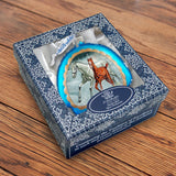 Adorno de cristal con caballos de invierno de G. DeBrekht - Decoración navideña - 756-015