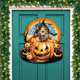 Decoración navideña de casa embrujada para puerta de G. Debrekht - Decoración de Acción de Gracias y Halloween - 8611041-2H
