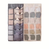 Sac de rangement pour sous-vêtements double face - Solution de rangement polyvalente pour lingerie et chaussettes, design compact et adapté aux voyages, avec fonction d'accrochage facile