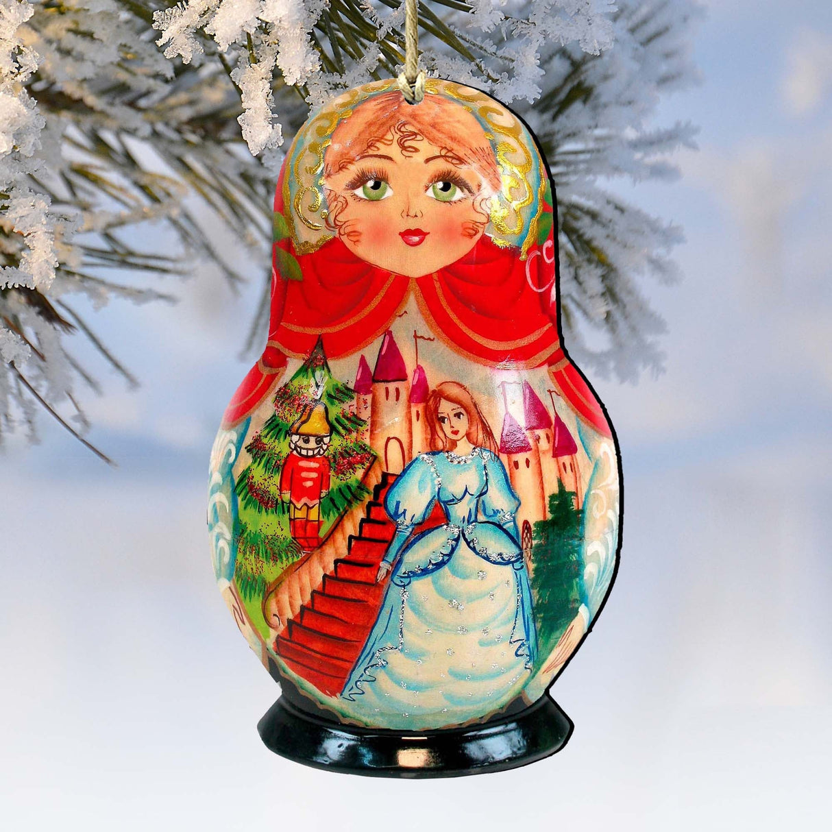Adornos de madera Matreshka de la historia del Cascanueces de G. DeBrekht - Decoración navideña - 8115942