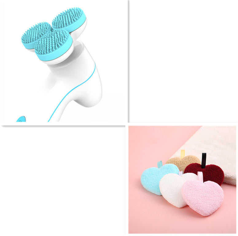 Electric Silicone Facial Cleanser 3D Smart Massage