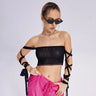 2023 New Style Womens Elastic Cross Arm Solid Color Straps Tank Top Casual Summer Ladies Slim Top - Lootquake