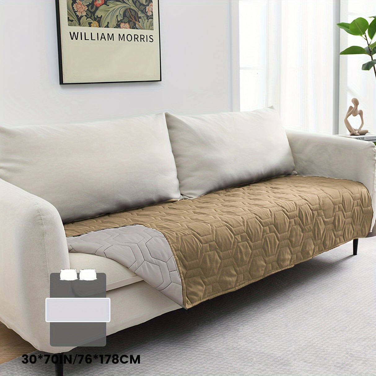 1 funda de cama para perro y manta para mascotas, sofá, colchón, protector de incontinencia para coche, funda de sofá para la mayoría de gatos y perros.
