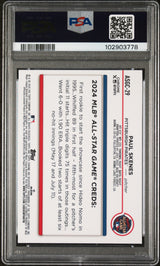 Graded 2024 Topps Chrome Update Paul Skenes #29 2024 All Star Game Rookie RC Baseball Card PSA 10 Gem Mint