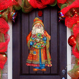 Corona de la Alegría de Papá Noel, decoración navideña para puerta de G. Debrekht - Decoración navideña de Papá Noel y muñeco de nieve - 8691402H