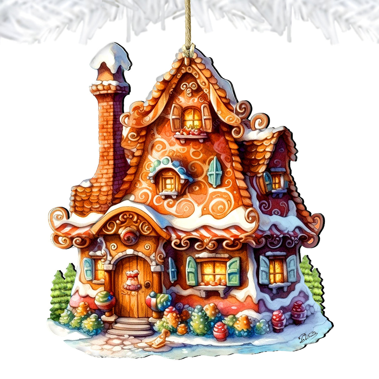 Magic House  Wooden Ornaments by G. Debrekht - Christmas Decor - 8100191-3