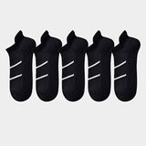 5 pares de calcetines deportivos profesionales para hombre, de verano, de malla fina, transpirables, absorbentes del sudor, antiolor, con protección para el talón y las orejas.