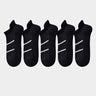 5 pares de calcetines deportivos profesionales para hombre, de verano, de malla fina, transpirables, absorbentes del sudor, antiolor, con protección para el talón y las orejas.