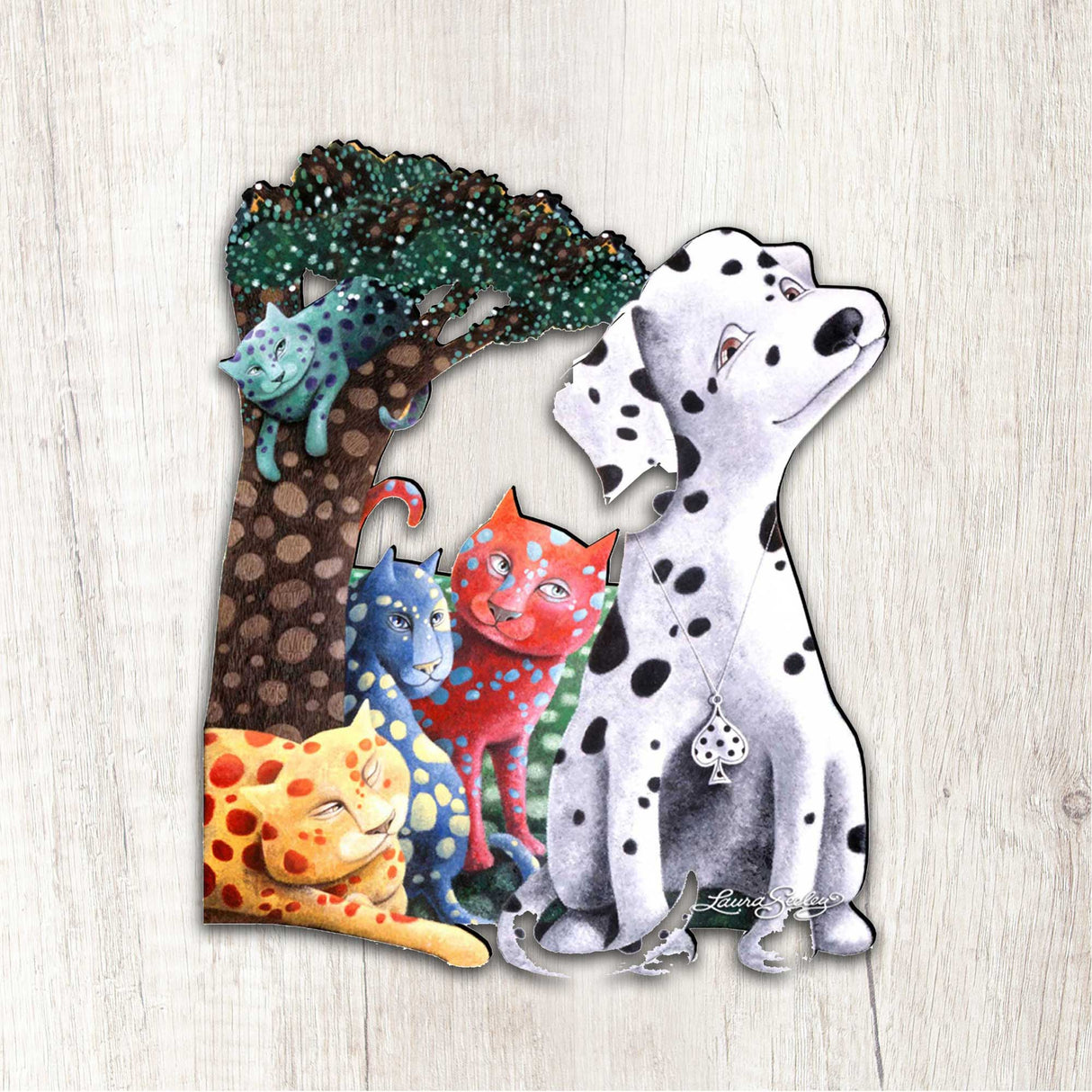 The World We Weave Holiday Door Decor by Laura Seeley - Pets Dog and Cats Decor - 8511013H