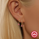 S925 Sterling Silver Diamond Ear Ring - Lootquake