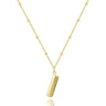 Pychee Bubble Letter Necklace 14K Gold Plated Balloon Initial Necklaces Dainty Gold Initial Charm Pendant Necklace Jewelry Gift For Women - Lootquake