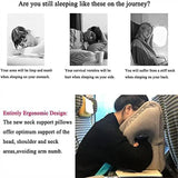 Inflatable Travel Sleeping Bag Portable Cushion Neck Pillow for Men Women Outdoor Airplane Flight Train Sleeping Easy - Lootquake