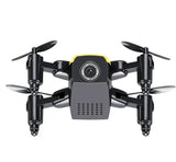 Micro Foldable RC Drone 3D Bearing Steering Wheel Remote Control Quadcopter Toys With Camera WiFi APP Control Helicopter Dron Kids Gift - Lootquake