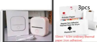 Portable Mini Printer for Students and Hobbyists, Bluetooth Thermal Label Printer