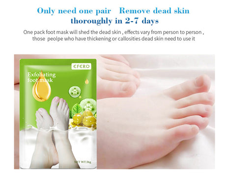 Exfoliating Foot Mask Foot SPA Pedicure Socks Removing Dead Skin Whitening Heels Feet Peeling Anti Cracked Foot Skin Care - Lootquake