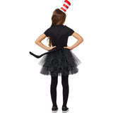 Girls Dr. Seuss Cat In The Hat Dress Costume