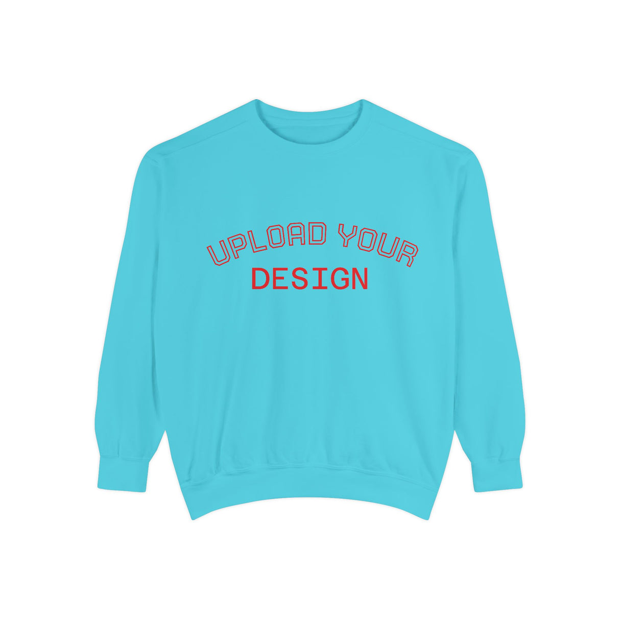Customizable Unisex Garment-Dyed Sweatshirt, Personalized Gift, Cozy Streetwear, Casual Outfit, Unique Design Sweatshirt