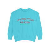 Customizable Unisex Garment-Dyed Sweatshirt, Personalized Gift, Cozy Streetwear, Casual Outfit, Unique Design Sweatshirt