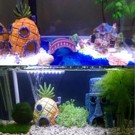 Pineapple House For Aquarium Fish Tank - Lootquake