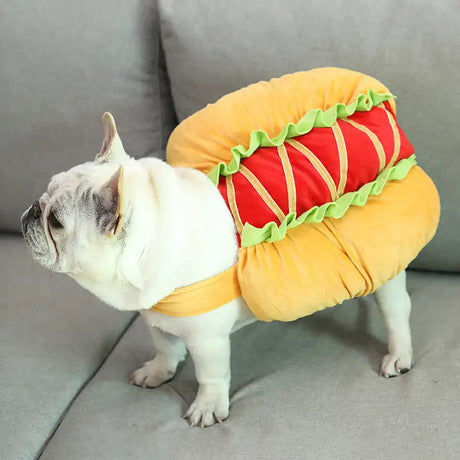 Dog hot dog clothes transformation outfit - Lootquake