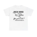Rock Hard Caulking Services Funny Shirt – Hilarious Construction Humor Graphic Tee for Men & Women