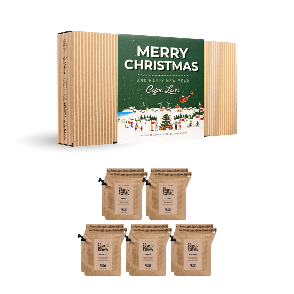MERRY CHRISTMAS SNOW COFFEE GIFT BOX