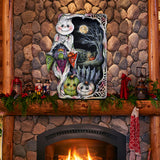 Night of the Pumpkins Holiday Door Decor by Jamie Mills-Price - Halloween Decor - 8611078H-MP