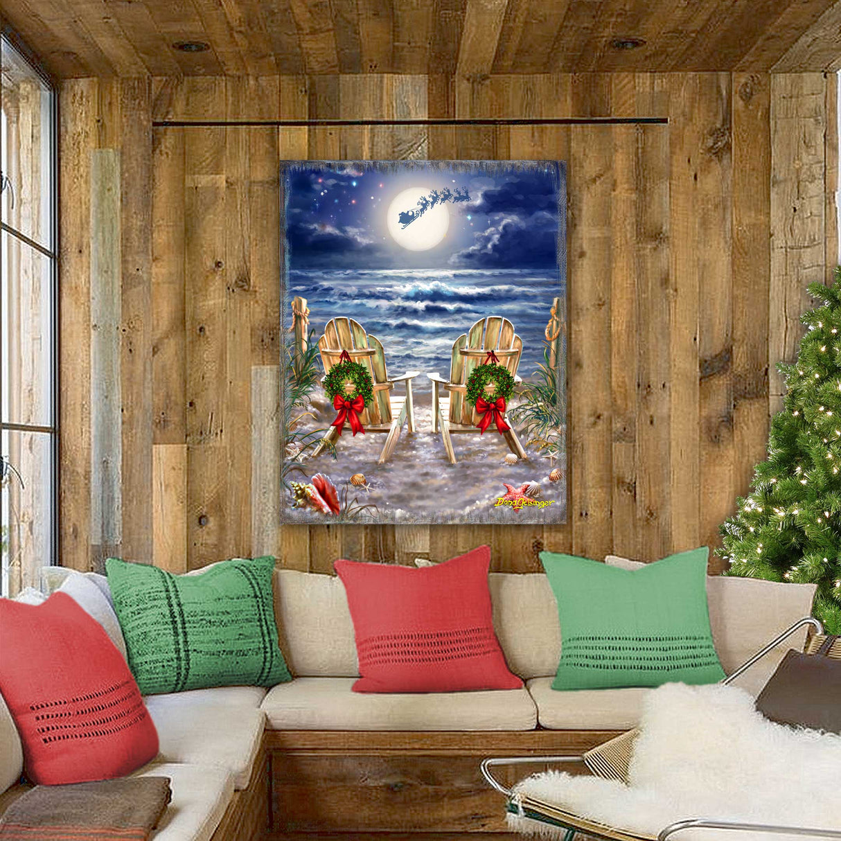 Moonlight Christmas Wall Art by D. Gelsinger - Christmas Decor - 95683B-DG