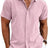 Men's Shirt Short Sleeve Casual Buckle - Lootquake