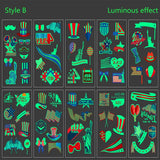 10Pcs Luminous Independence Day Tattoos Sticker